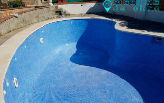 Piscina de obra con forma