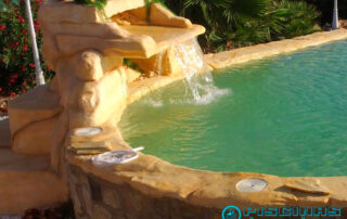 Piscina de obra tematizada